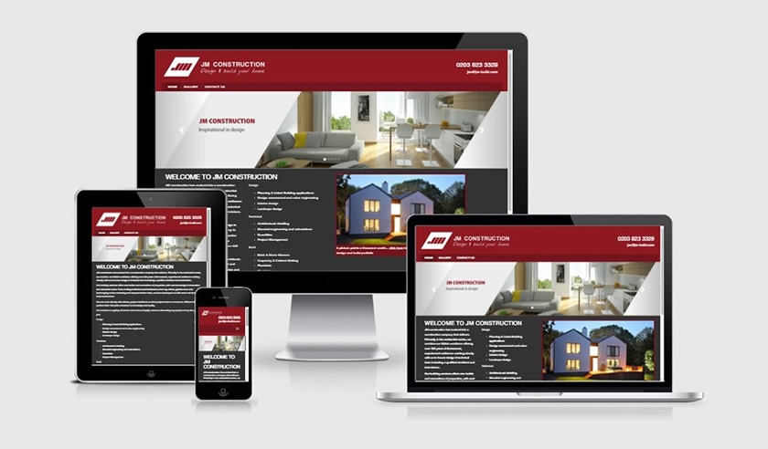 JM Construction Website
